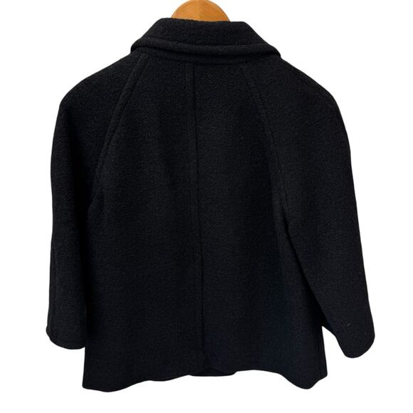 SPENCE Blazer Jacket Womens Small Black Retro Style Lady Coat Career Preppy - Picture 2 of 10